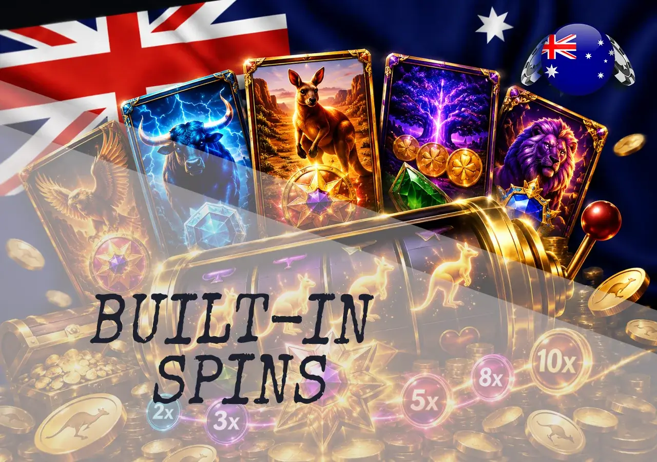 Best pokies with built-in free spins features, including scatter triggers, expanding symbols, multipliers, and bonus rounds