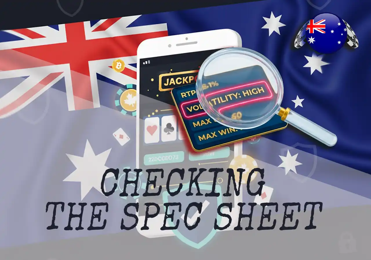 How to check the volatility and technical specs of an online pokie.